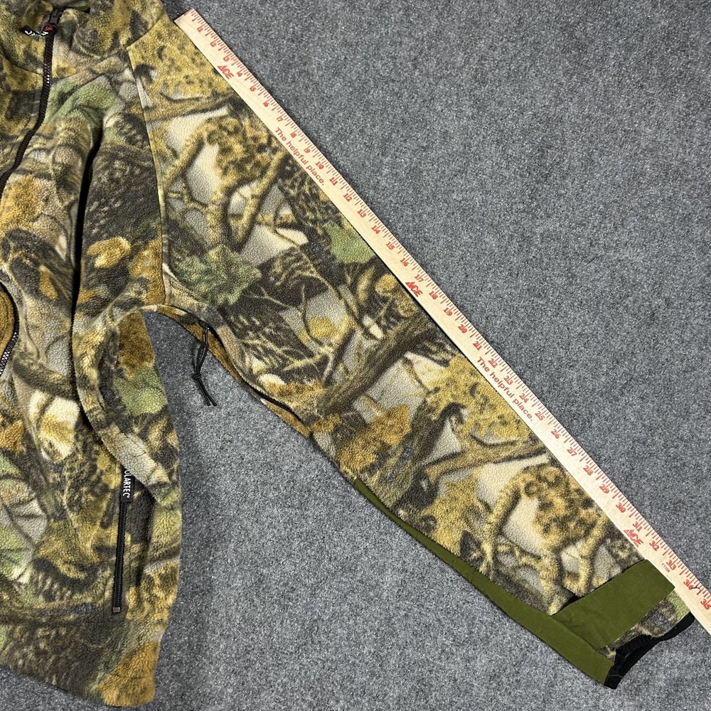 Cabela's Mens XL Real Tree Camo Fleece Full Zip Outdoor Hunting Jacket #2504 - Picture 9 of 10
